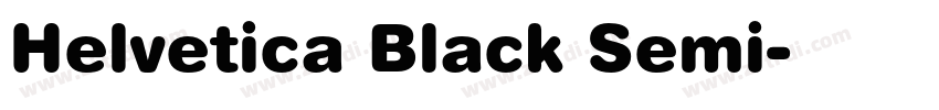 Helvetica Black Semi字体转换